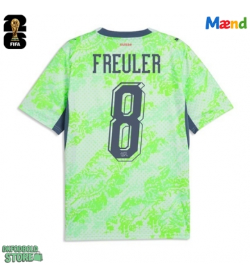 Schweiz Remo Freuler #8 Replika Udebanetrøje VM 2026 Kortærmet